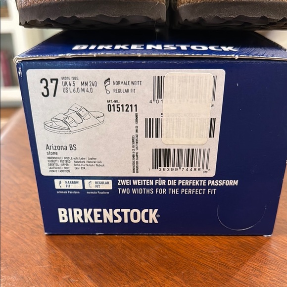 Birkenstock Arizona Sandals in Stone - Picture 2 of 4